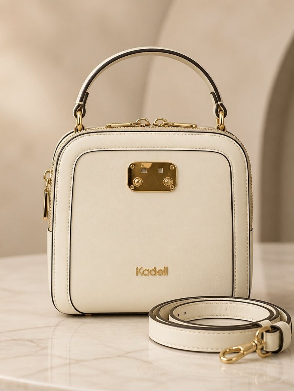 Kadell White Gold Hardware Handbag – Discontinued & Rare